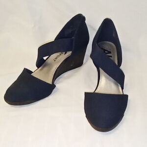 Anne Klein Sport Dark Blue Wedges